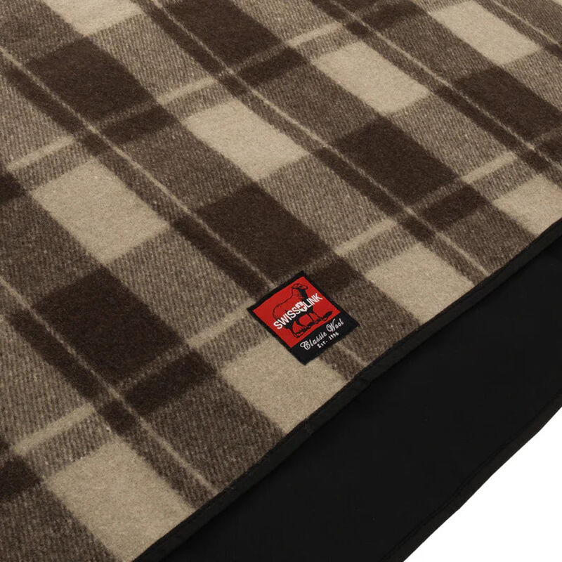 Classic Wool Picnic Blanket Plaid | Cabin Brown, , large image number 3